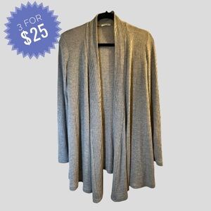 Sale 𝅺Ardene Women's Cardigan S Gray Open Front Sweater Long Sleeves